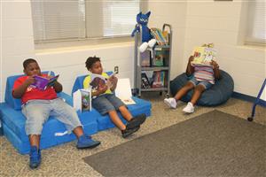 Students reading