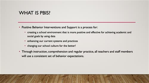 What is PBIS 