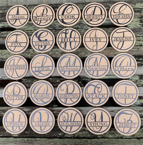 Script Coaster Designs